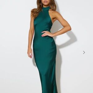 Hello Molly Teal Backless Dress